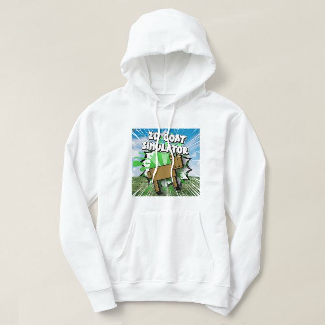 2D Ziegensimulator Hoodie (Design vorne)