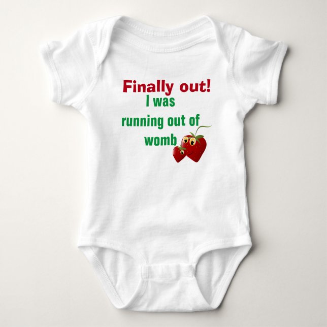 #2Endlich raus! Baby Strampler (Vorderseite)