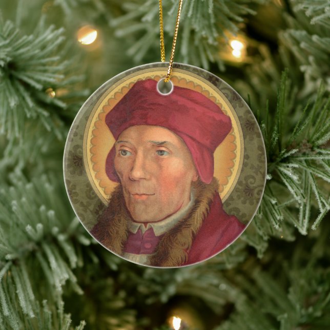 2für 1 Heilige: SS. John Fisher & Thomas More Keramikornament (Baum)