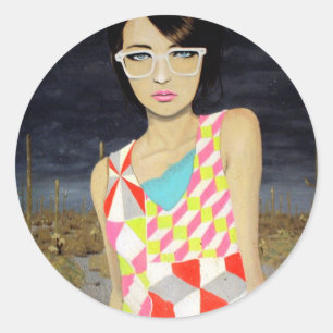 2H-Aufkleber Runder Aufkleber