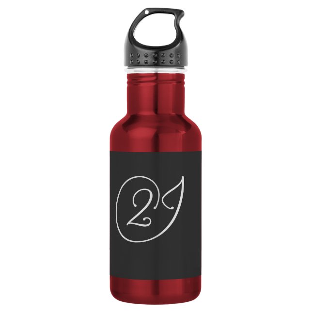 "2J"-Logo Edelstahlflasche (Vorderseite)