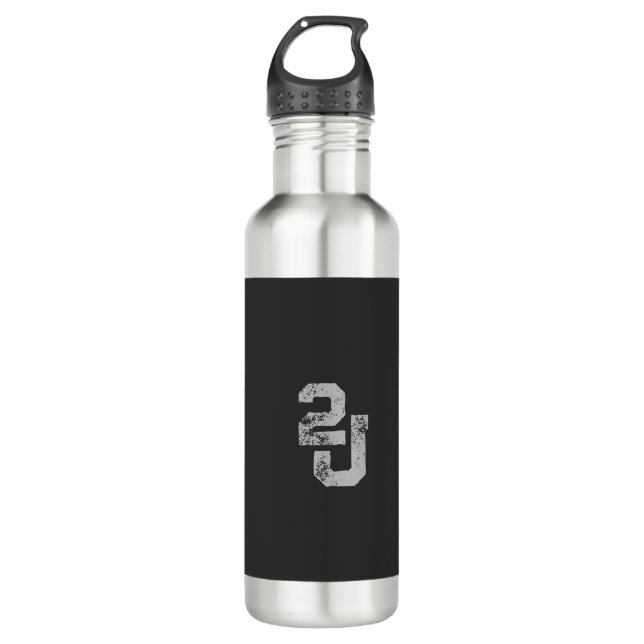 "2J"-Logo Edelstahlflasche (Vorderseite)