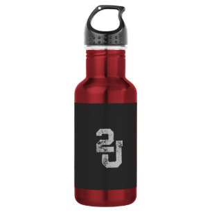 '2J'-Logo Edelstahlflasche
