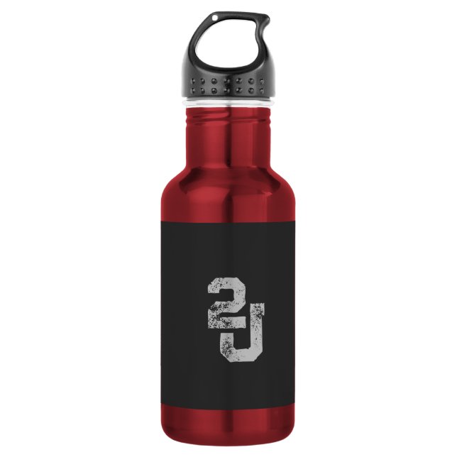 "2J"-Logo Edelstahlflasche (Vorderseite)