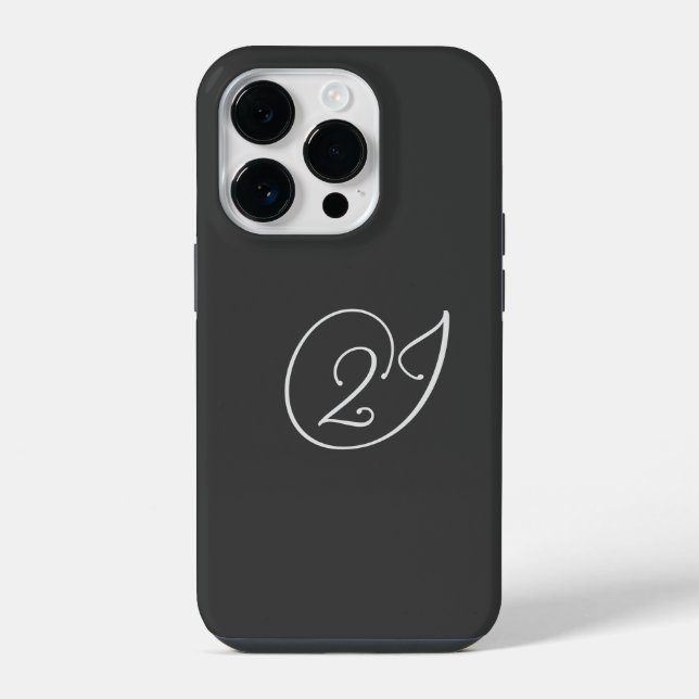 "2J"-Logo iPhone Hülle (Rückseite)