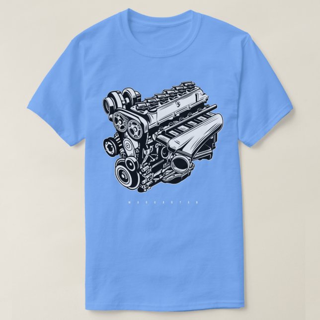 2JZ Motor T-Shirt (Design vorne)