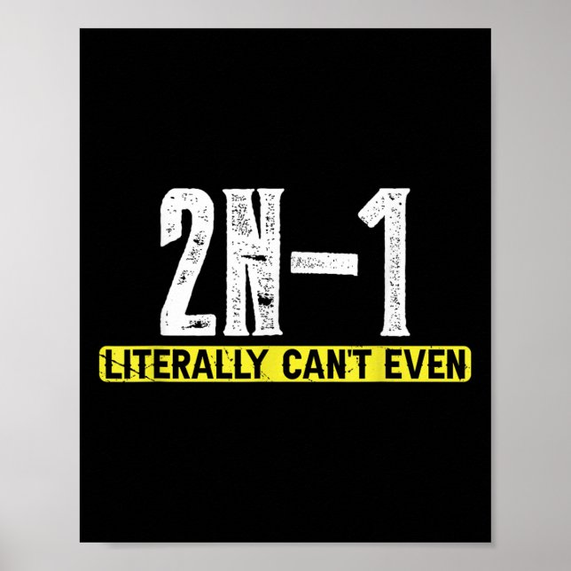 2n-1 I Wortwörtlich nicht einmal Poster (Vorne)