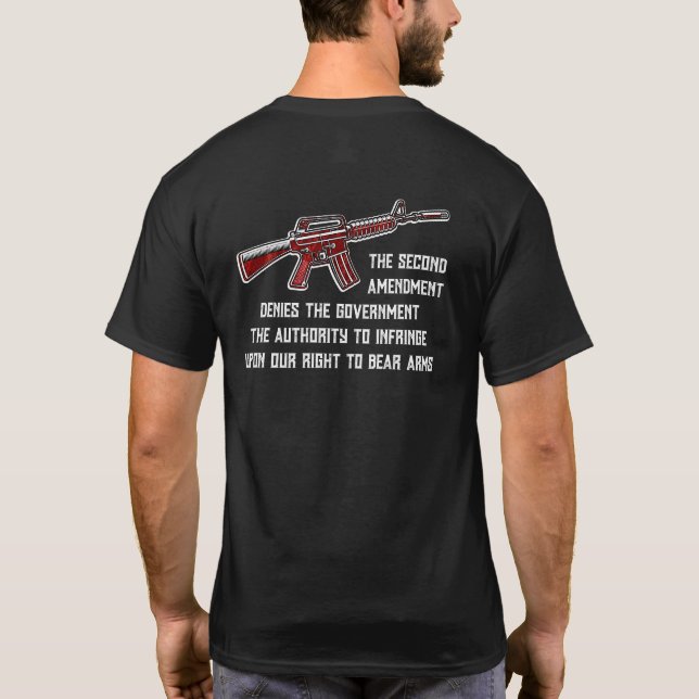 2nd Amendment Gun Rights T-Shirt (Rückseite)