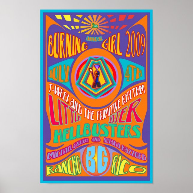 2nd Annual Burning Girl 2009 Poster (Vorne)