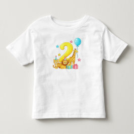 2nd Birthday Jungle Animals" Kleinkind T-shirt