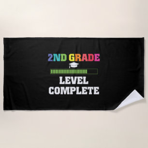 2ND Grad Level Complete Video Gamer Graduate Gift Strandtuch