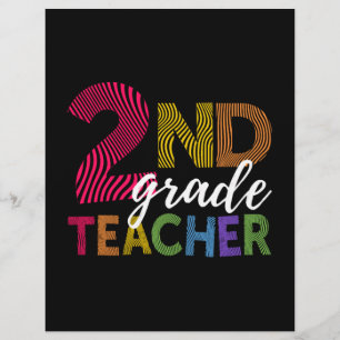 2nd Grad Teacher Light Zweiter Grad Teacher Cute Flyer