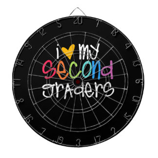 2nd Grad Teacher Shirts I Love My Second Graders Dartscheibe