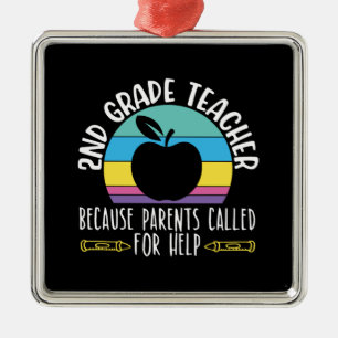 2nd Grad Teacher Shirts I Love My Second Graders Ornament Aus Metall