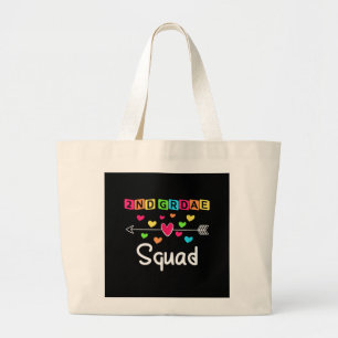 2nd Grad Teacher Shirts School Team Zweiter Grad Jumbo Stoffbeutel