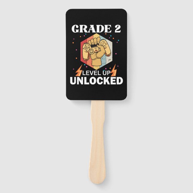2nd Grad Unlocked Level Up Back To School First Fächer (Vorderseite)
