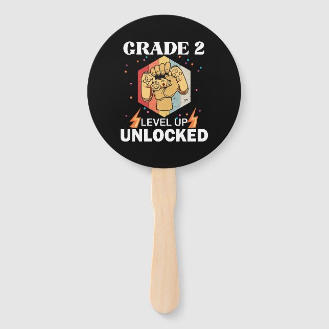 2nd Grad Unlocked Level Up Back To School First Fächer (Vorderseite)
