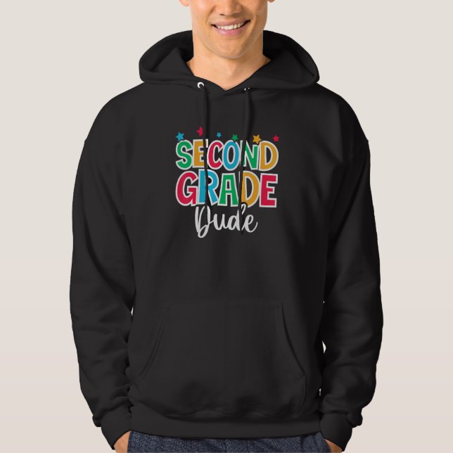 2nd Grade Dude First Day of School Welcome Back to Hoodie (Vorderseite)