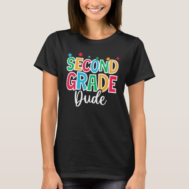 2nd Grade Dude First Day of School Welcome Back to T-Shirt (Vorderseite)
