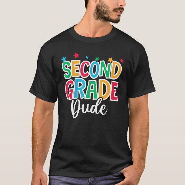 2nd Grade Dude First Day of School Welcome Back to T-Shirt (Vorderseite)