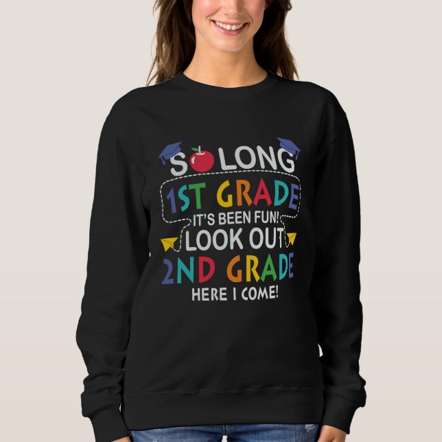 2nd Grade Here I Come Back To School  First Day of Sweatshirt (Vorderseite)
