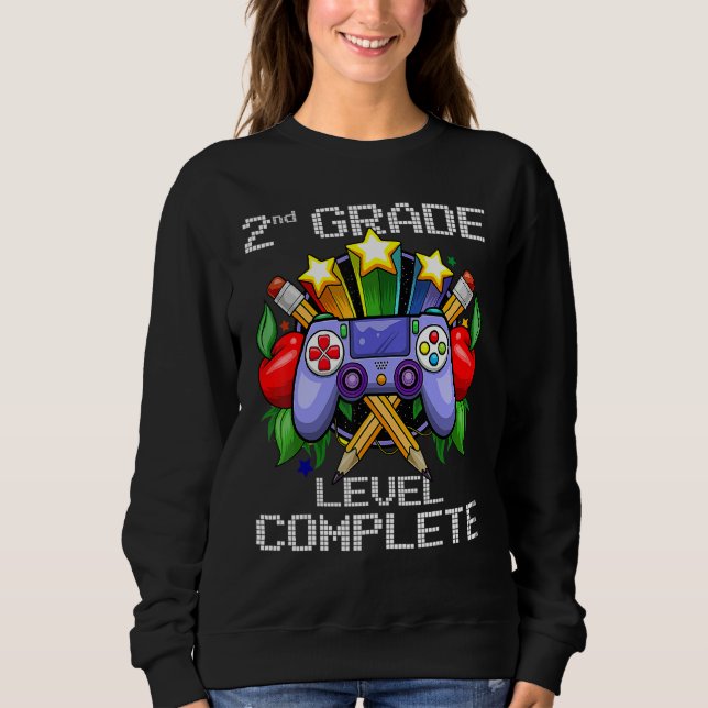 2nd Grade Level Complete Back To School  Boys Girl Sweatshirt (Vorderseite)