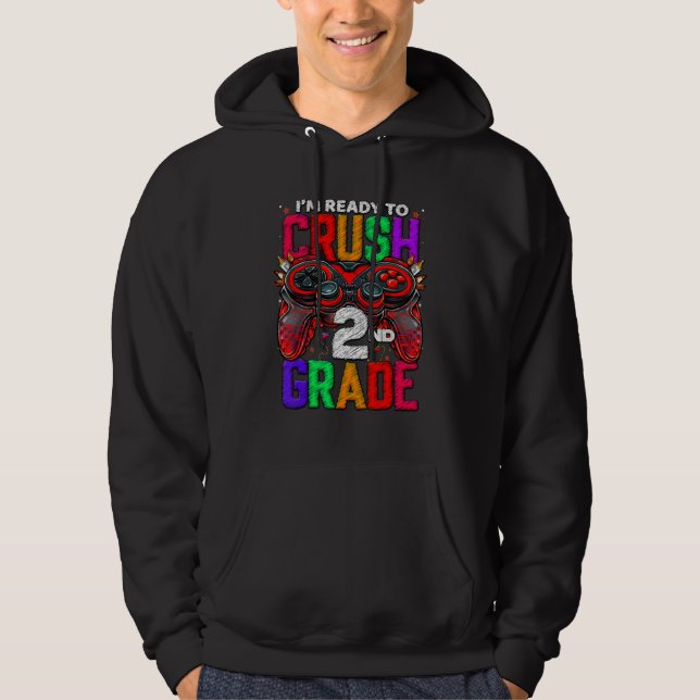 2nd Grade Level Unlocked Game On 2nd Grade Back To Hoodie (Vorderseite)