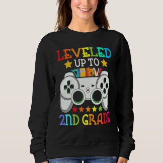 2nd Grade Level Unlocked Video Game Back To School Sweatshirt