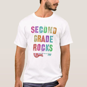 2Nd GRADE Rocks Student Lehrerin Rockstar Team Roc T-Shirt