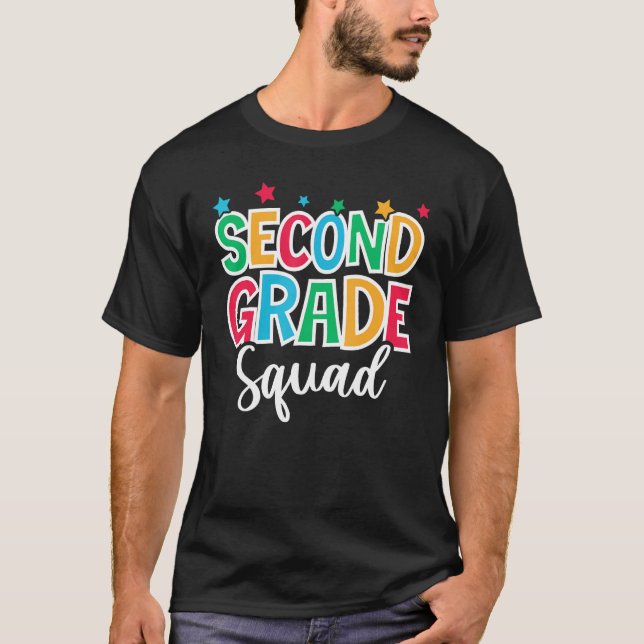 2nd Grade Squad First Day of School Welcome Back t T-Shirt (Vorderseite)