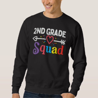 2nd Grade Squad Second First Day Of School Boys Gi Sweatshirt