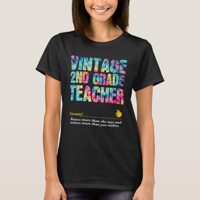 2nd Grade Teacher Appreciation Week Back to School T-Shirt (Vorderseite)