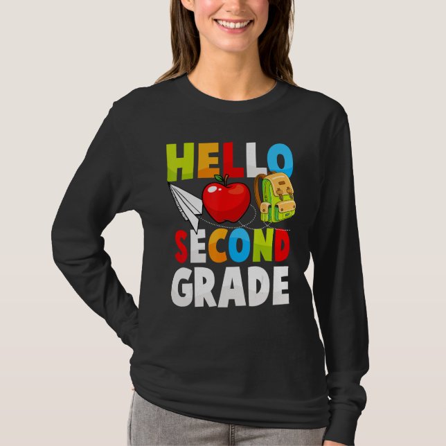 2nd grade teacher back to school for women kids st T-Shirt (Vorderseite)