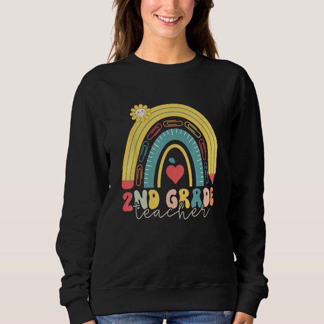 2nd Grade Team Teacher Student Back to School 2nd  Sweatshirt (Vorderseite)