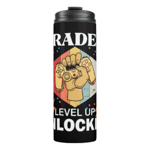 2nd Grade Unlocked Level Up Back To School First Thermosbecher