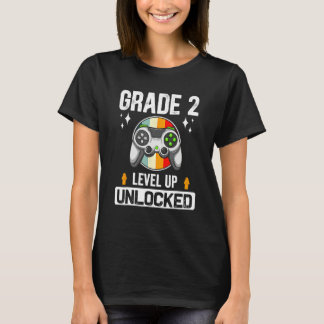 2nd Grade Unlocked Level Up Back To School Second T-Shirt