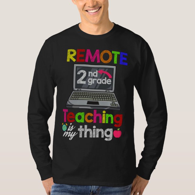 2nd Grade Virtual Teacher Remote Learning T-Shirt (Vorderseite)