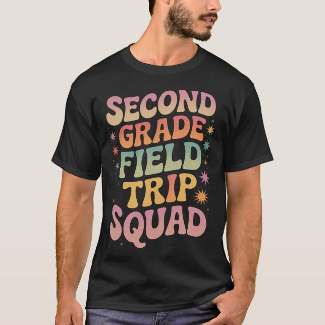 2nd Second Grade Fieldrip Squadeacher Students Mat T-Shirt (Vorderseite)