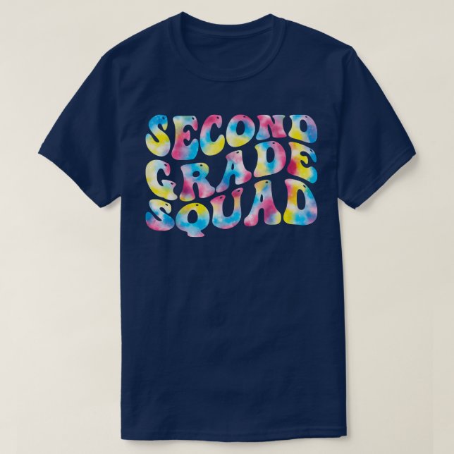 2nd second grade squad teacher Back To School Retr T-Shirt (Design vorne)