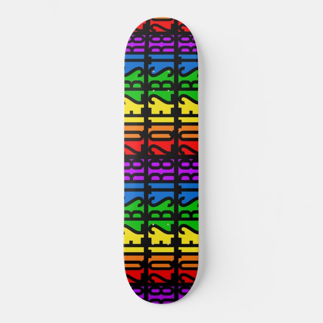2QTE2BSTR8-Skateboards Skateboard (Vorderseite)