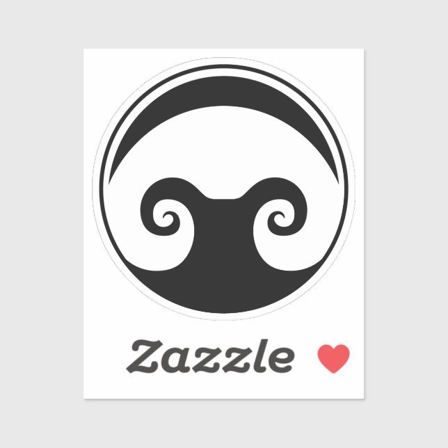 2x2" Aldarion Sticker Schwarz (Blatt)