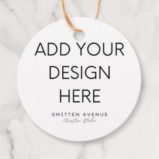 2x2" Circle-Tag-Druck Geschenkanhänger