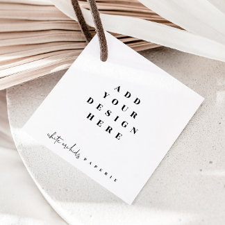 2x2" Quadratmarkezeichen drucken Geschenkanhänger