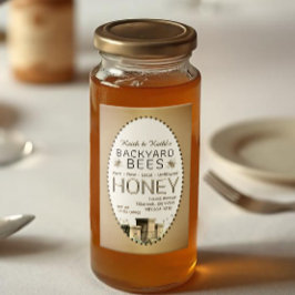 2x3 Honey Hinterhofbienen Bienen Bienen Kleine Bie Lebensmitteletikett