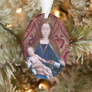 2x Begeisterte Madonna und Kind (Detail; M 070) Ornament