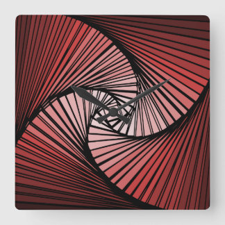 3次元 スパイラル 時計 QUADRATISCHE WANDUHR