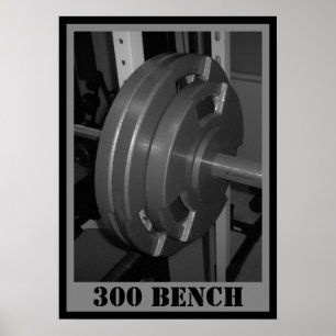 300 BENCH Weightlifting Poster
