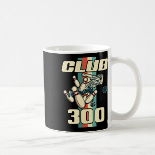 300 Bowling Shirt Vintag Retro Club 300 Bowling Kaffeetasse