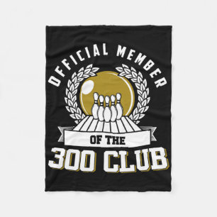 300 Club Bowling Shirt 300 Game Bowler Geschenk Fleecedecke