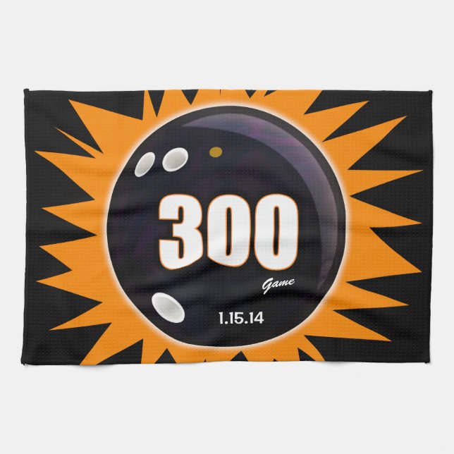 300 Game Orange & Black Handtuch (Horizontal)